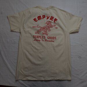 Empyre Mens Living In Paradise Tiger Cream Shirt New